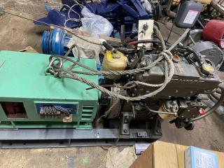 ヤンマー 補機50馬力 プラシレス発電機10Kw