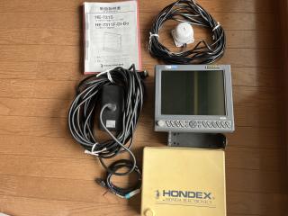 ホンデックス HONDEX GPS魚探 HE-7311-Di 本体、電源ケーブル、振動子、ヘディングセンサー
